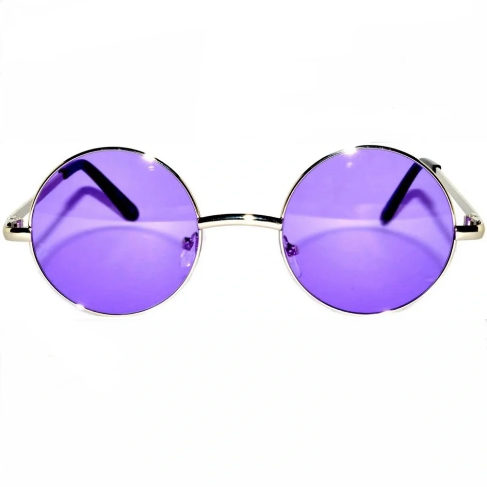 SOLD❌  NWT• Retro Unisex, Purple Oval Sunglasses🌟 - Picture 2 of 7
